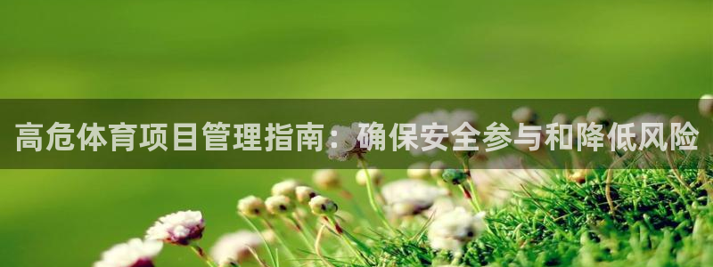 b体育必一运动网页版在线登录入口：高危体育项目管理指南：确保