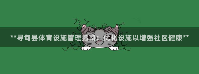必一体育黑钱：**寻甸县体育设施管理指南：优化设施以增强社区